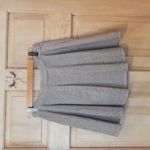 Victoria's Secret A-line skater skirt, size 4, grey and white stripe